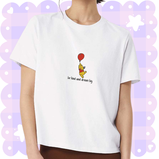 Pooh Bear Boxy Tee - CUSTOMIZABLE