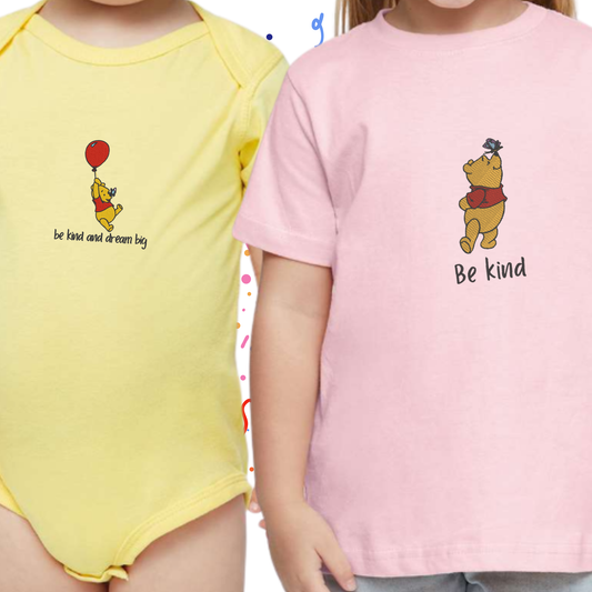 Pooh Bear Kids Tee - CUSTOMIZABLE