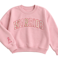 Appliqué Breast Cancer Awareness Sweatshirt
